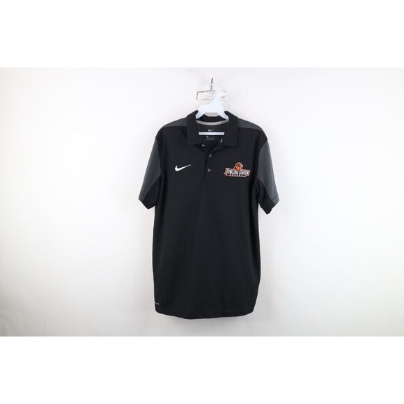 Nike Mens Medium Team Issued Bowling Green State University Hockey Polo Shirt - Picture 1 of 13